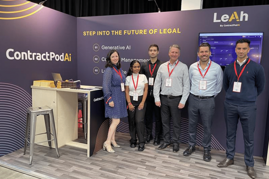 ContractPodAi's team the Legal Geek conference in 2023