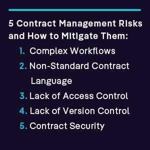5 contract management risks and how to mitigate them