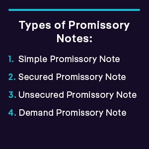 Types of Promissory Notes