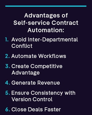 Advantages of Self-service Contract Automation