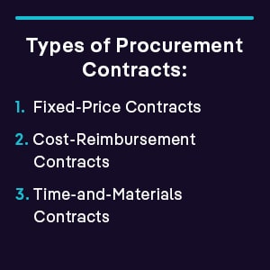 Type of Procurement Contracts
