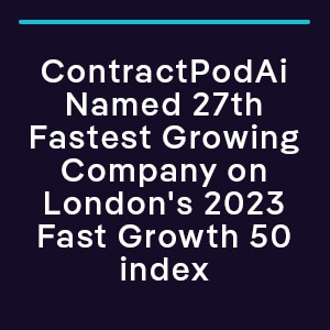 ContractPodAi Named 27th Fastest Growing Company on London's 2023 Fast Growth 50 index