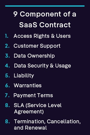 9 Component of a SaaS Contract