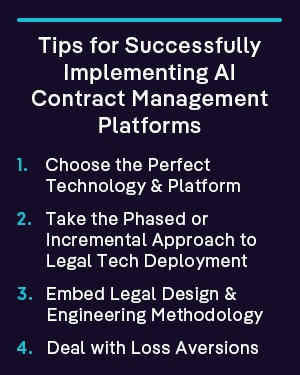 Tips for Successfully Implementing AI Contract Management Platforms 