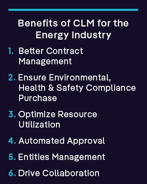 Benefits of CLM for the Energy Industry