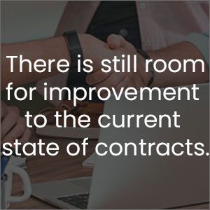 There is still room for improvement to the current state of contracts