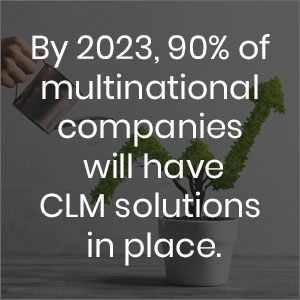By 2023, 90% of multinational companies will have CLM solutions in place