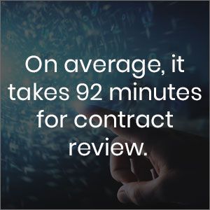 on average it takes 92 minutes for contract review