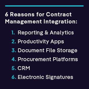 6 reasons for contract management integration