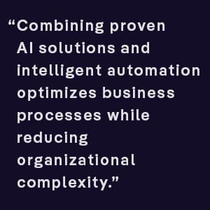 Combining proven contract review AI solutions and intelligent automation optimizes business processes while reducing organizational complexity.