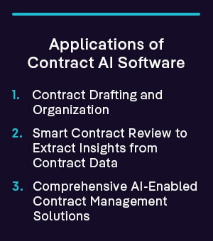 Applications of Contract AI Software