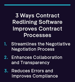 3 Ways Contract Redlining Software Improves Contract Processes