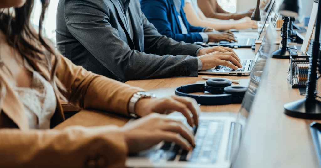 legal team working on integrating GenAI technology on laptops