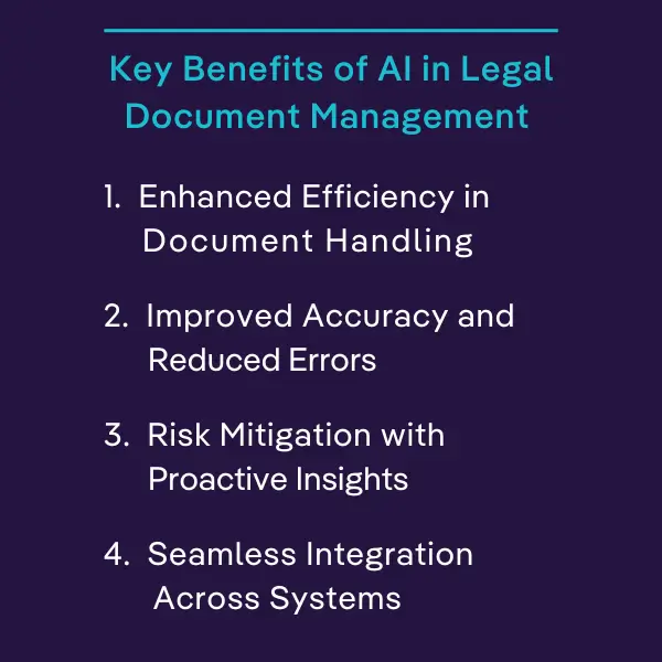 Key Benefits of AI in Legal Document Management