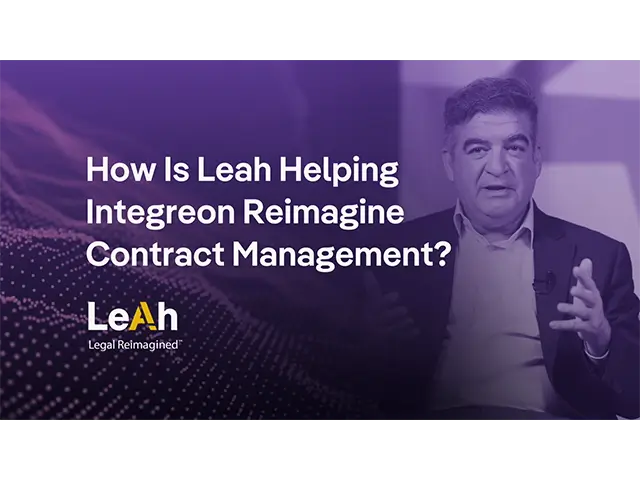 How Leah Is Helping Integreon Reimagine Contract Management