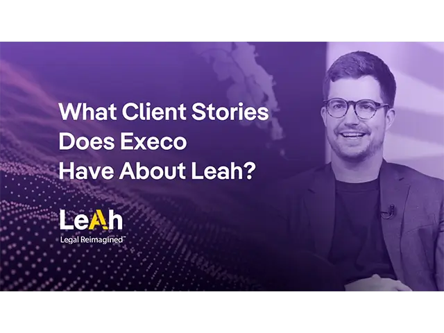 What Client Stories Does Execo Have About Leah?