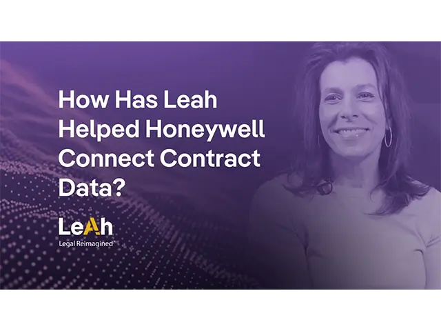 How Honeywell Uses Leah to Simplify Contract Management