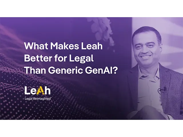 What Makes Leah Better for Legal Than Generic GenAI?
