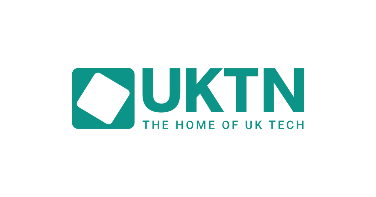 Teal UKTN logo with a white tilted square inside a rounded square icon and bold text reading “UKTN – The Home of UK Tech.